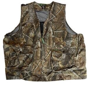 Remington Vest Mens 2XL/XXL Brown Camo Realtree Hardwoods Hunting Fishing Field